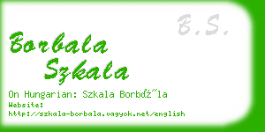 borbala szkala business card